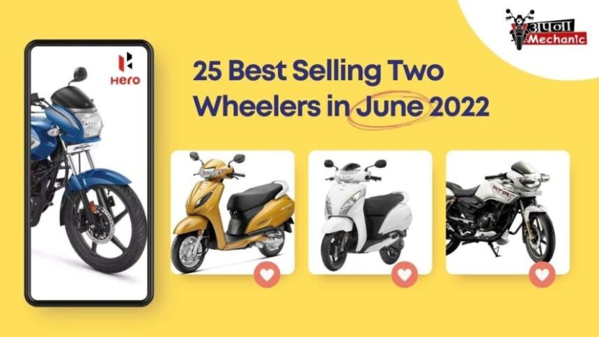 25 best-selling two-wheelers in June 2022